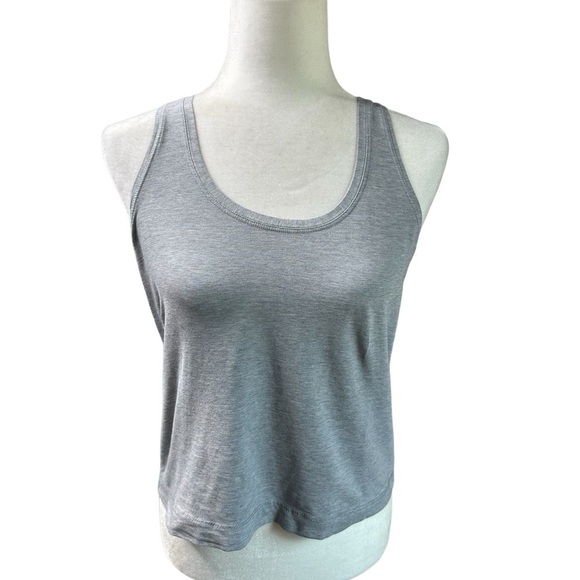 Lululemon Grey Racerback Cropped Tank - Picture 1 of 5